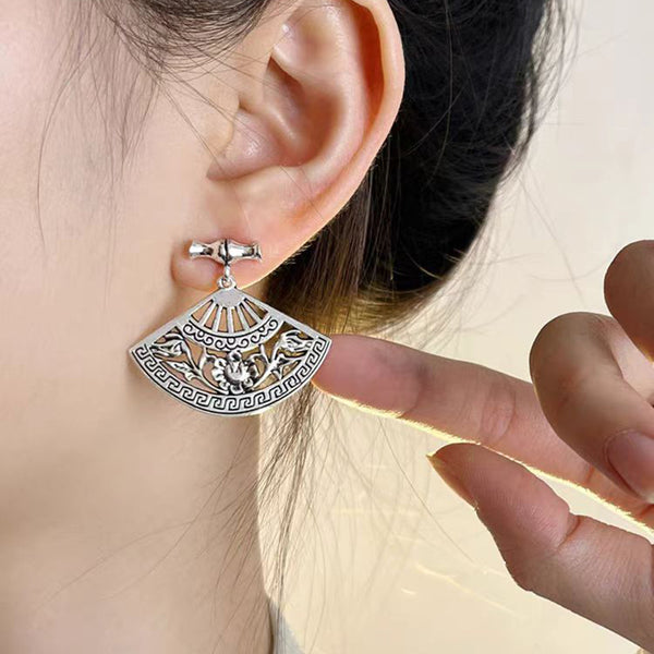 New Retro Fan Earrings