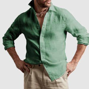 Gentleman's Casual Cotton Linen Shirt