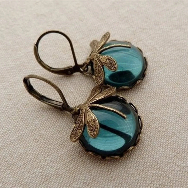 Vintage dragonfly earrings