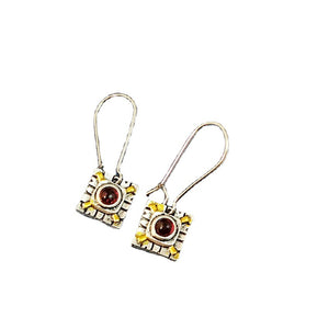 Retro Ruby Earrings