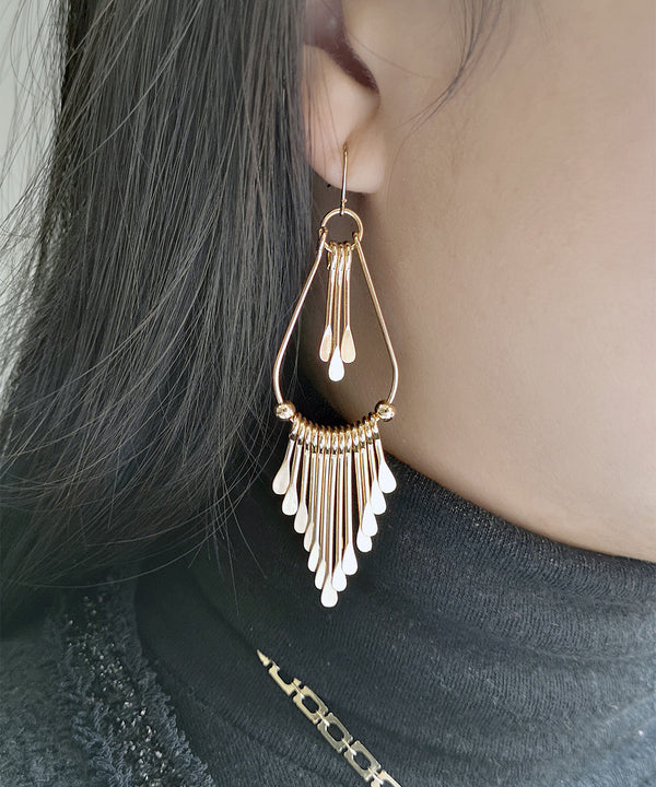 Gold Plated Tassel Earrings