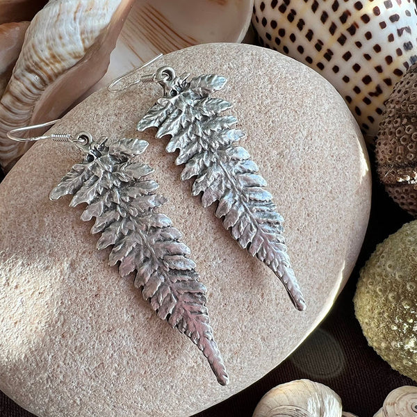 Vintage Leaf Long Earrings