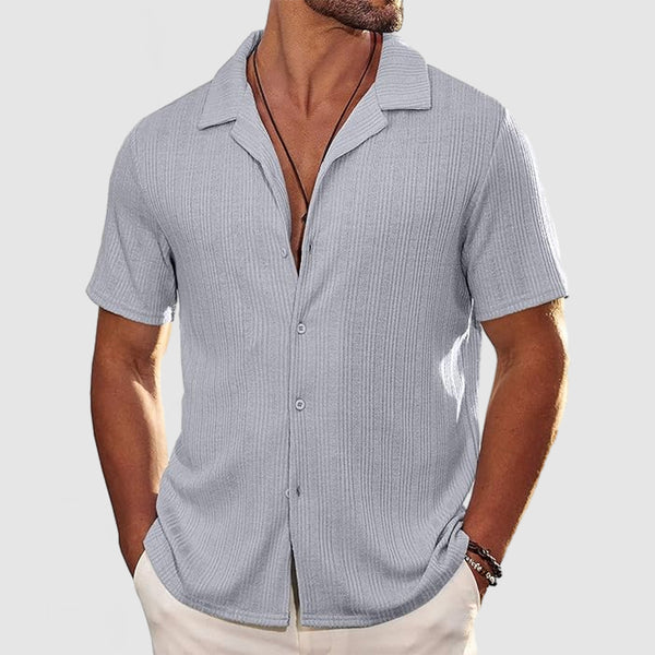 Men's Casual Knit Short Sleeve Shirt