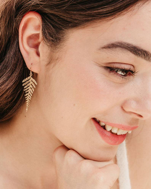 Gold Leaf Earrings