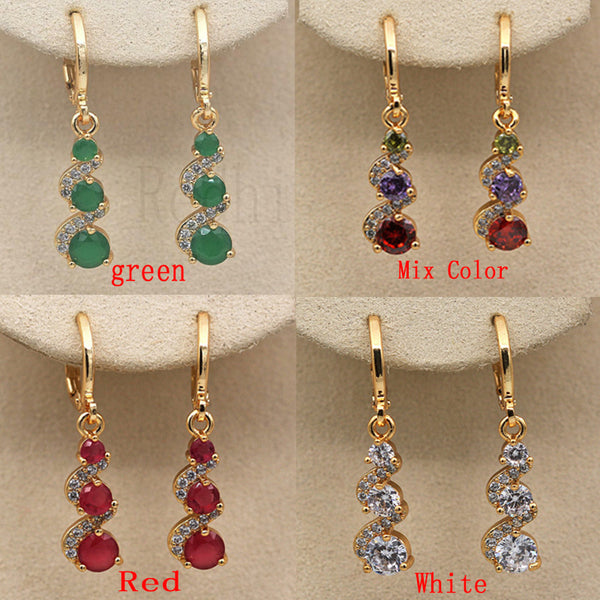 Sparkling Zircon Earrings