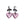 Dark Bow Love Earrings