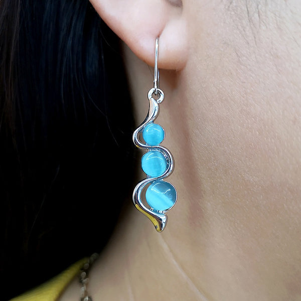 Bohemian Creative Curve Wave Shaped Earrings