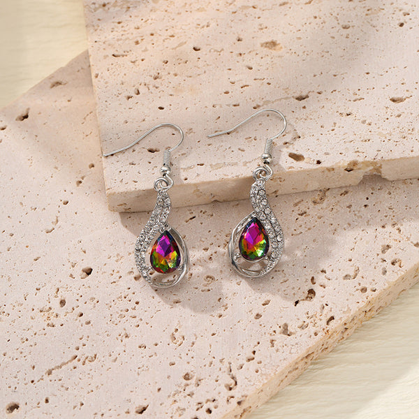 Colorful Zircon Earrings