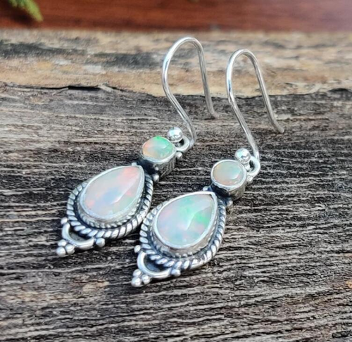 Droplet Colored Turquoise  Earrings