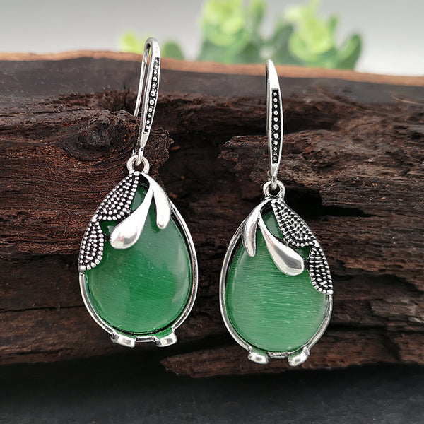 Temperament Emerald Earrings