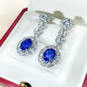 Blue Flower Earrings