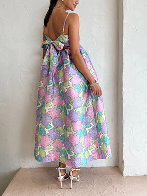 Floral Tie Back Sundress