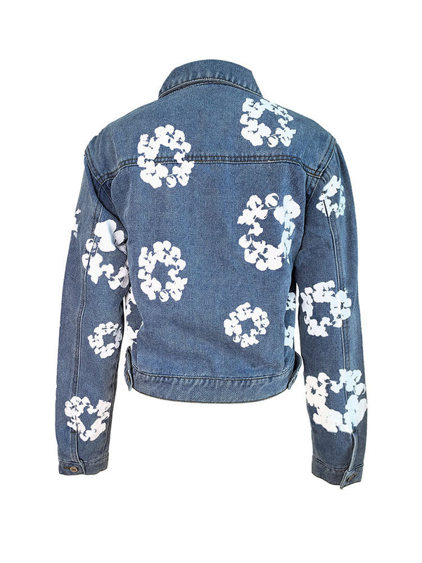 Floral Print Denim Jacket & Jeans