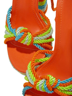 Tropical Twist Heel Sandals