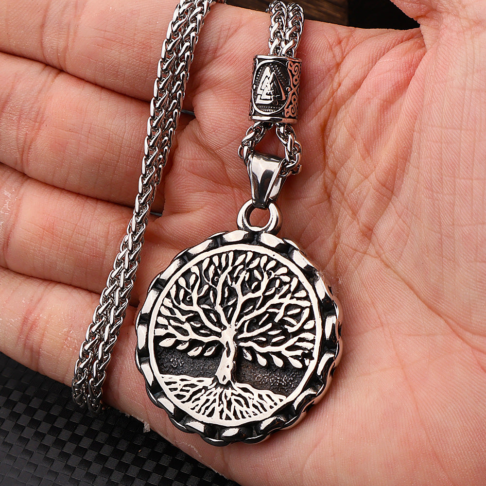 Tree of Life Pendant Necklace Stainless Steel