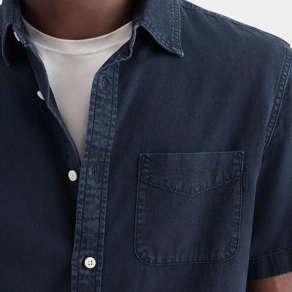 Men's Denim Short Sleeve Shirt