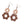 Double layer splicing wooden earrings