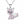 Silver Baby Kittens and Coloured Zirconia Necklace