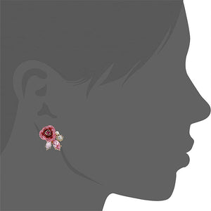 Rose Full Diamond Earrings