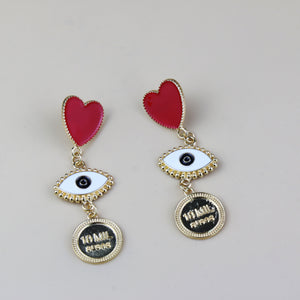 New Exaggerated Love Earrings