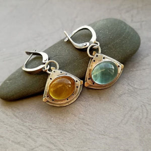 Cat's Eye Stone Earrings