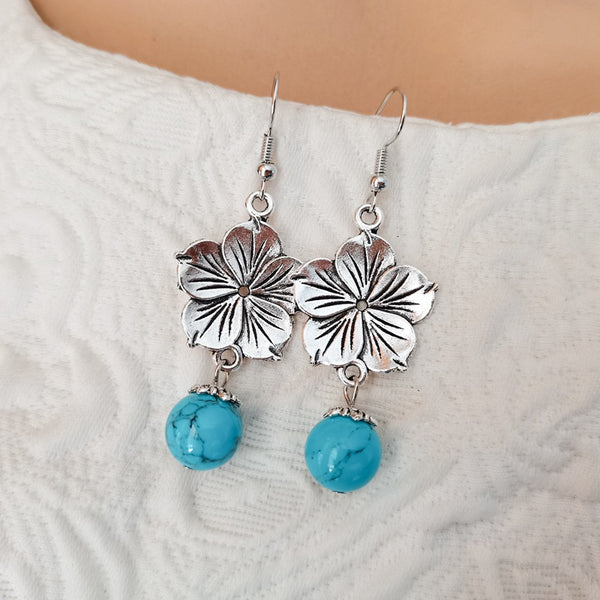 Ethnic Flower Earrings