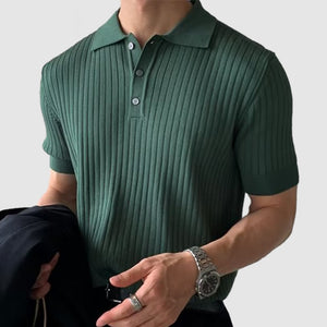 Gentleman's Knit Textured Polo Shirt