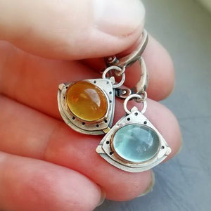 Cat's Eye Stone Earrings