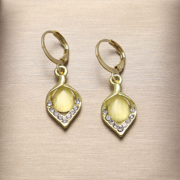 Droplet Shaped  Stone  Earrings