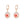 Transparent Round Glass Ball Earrings