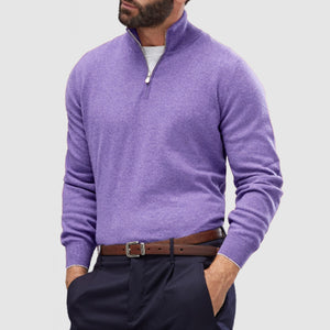 Men's Casual Zip Cashmere Basic Sweater