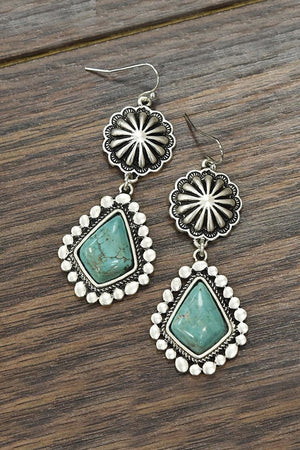 Turquoise   Water Drop  Earrings