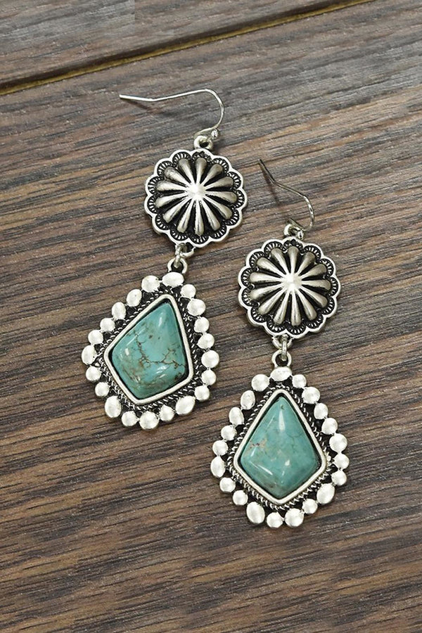 Turquoise   Water Drop  Earrings