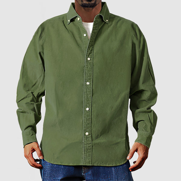 Men's Vintage Washed Basic Shirt