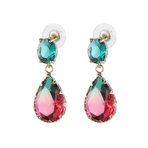 Droplet dual color earrings