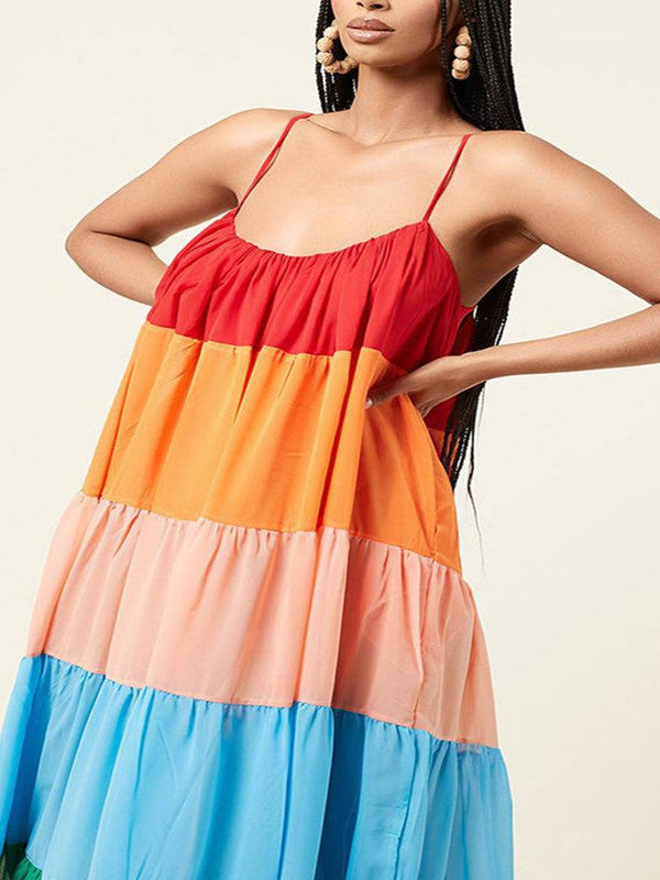 Rainbow Bella Maxi Dress