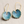 Vintage Blue Leaf Earrings