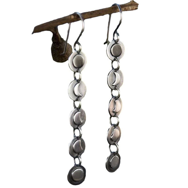 Moon Long Earrings