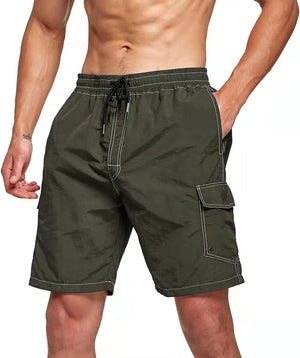 Men's Casual Shorts Loose Port Style Cargo Pants Men's Breathable Beach Pants