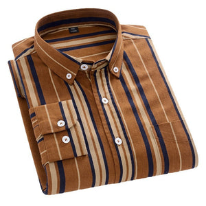 Men's cotton striped shirt