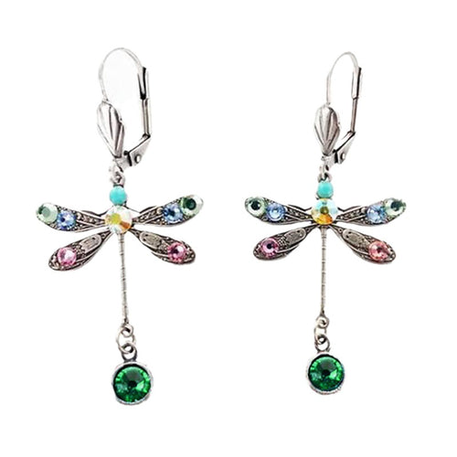 Crystal Dragonfly Earrings