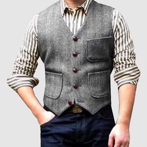 Men's Casual Sleeveless Multi-Pocket Vest