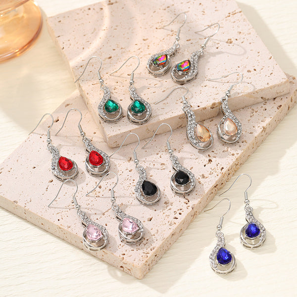 Colorful Zircon Earrings