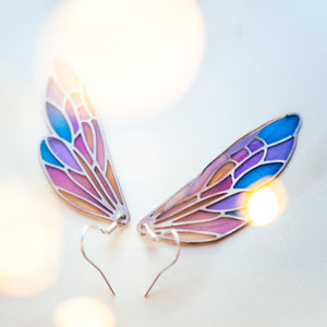 Colorful Butterfly Wings Earrings