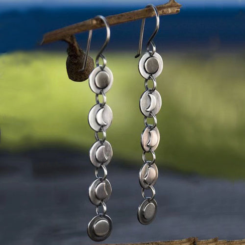 Moon Long Earrings