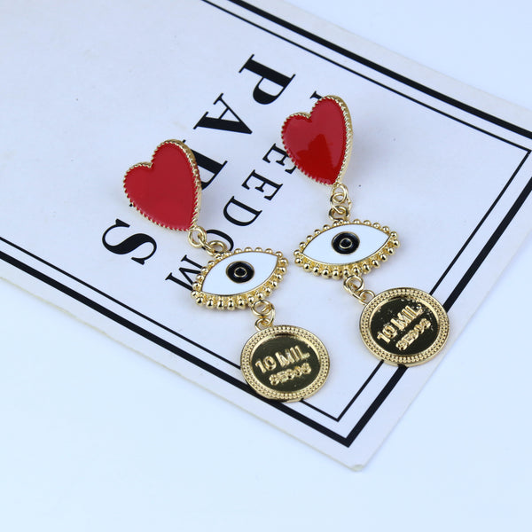 New Exaggerated Love Earrings