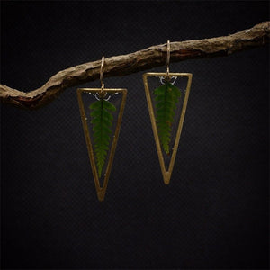 Triangle Leaf Earrings