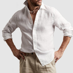 Gentleman's Casual Cotton Linen Shirt