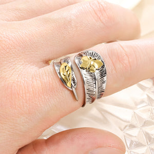 Retro Feather Men's Ring