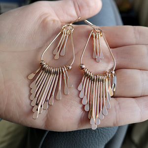 Gold Plated Tassel Earrings